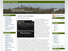 Tablet Screenshot of buildgreen.ca